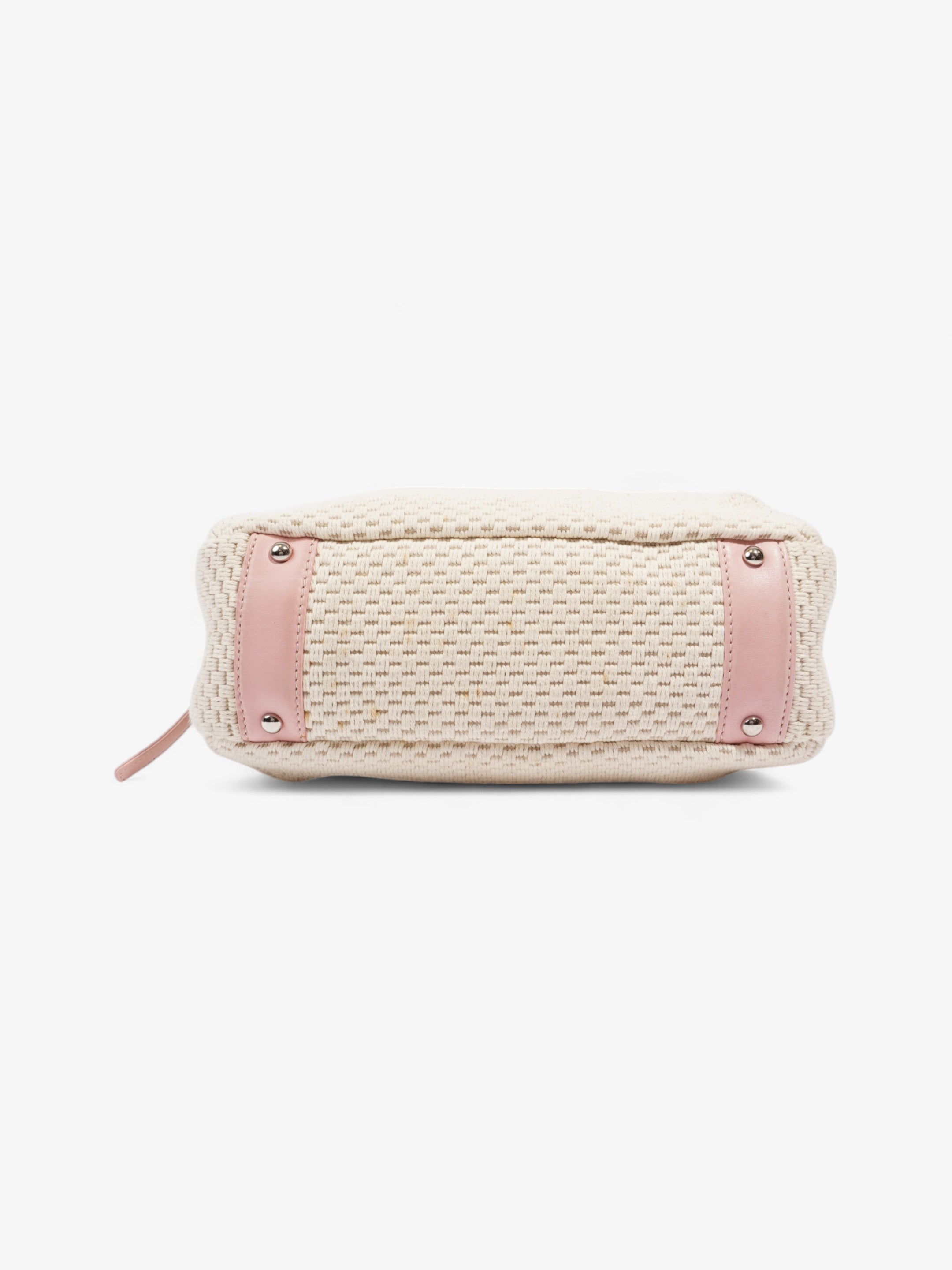 Chanel LAX Bowler Bag Pink / Natural Fabric