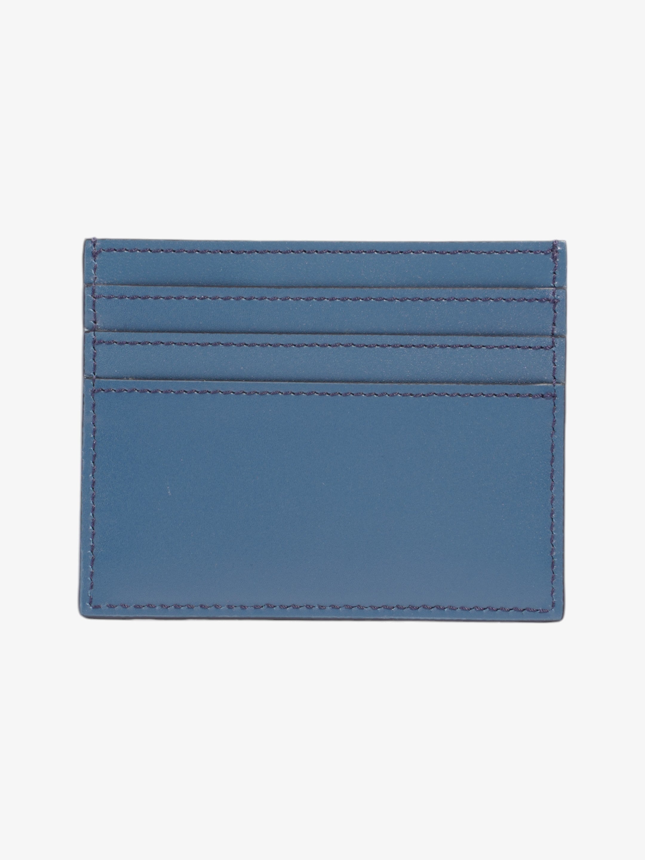 Fendi FF Business  Holder Blue Leather