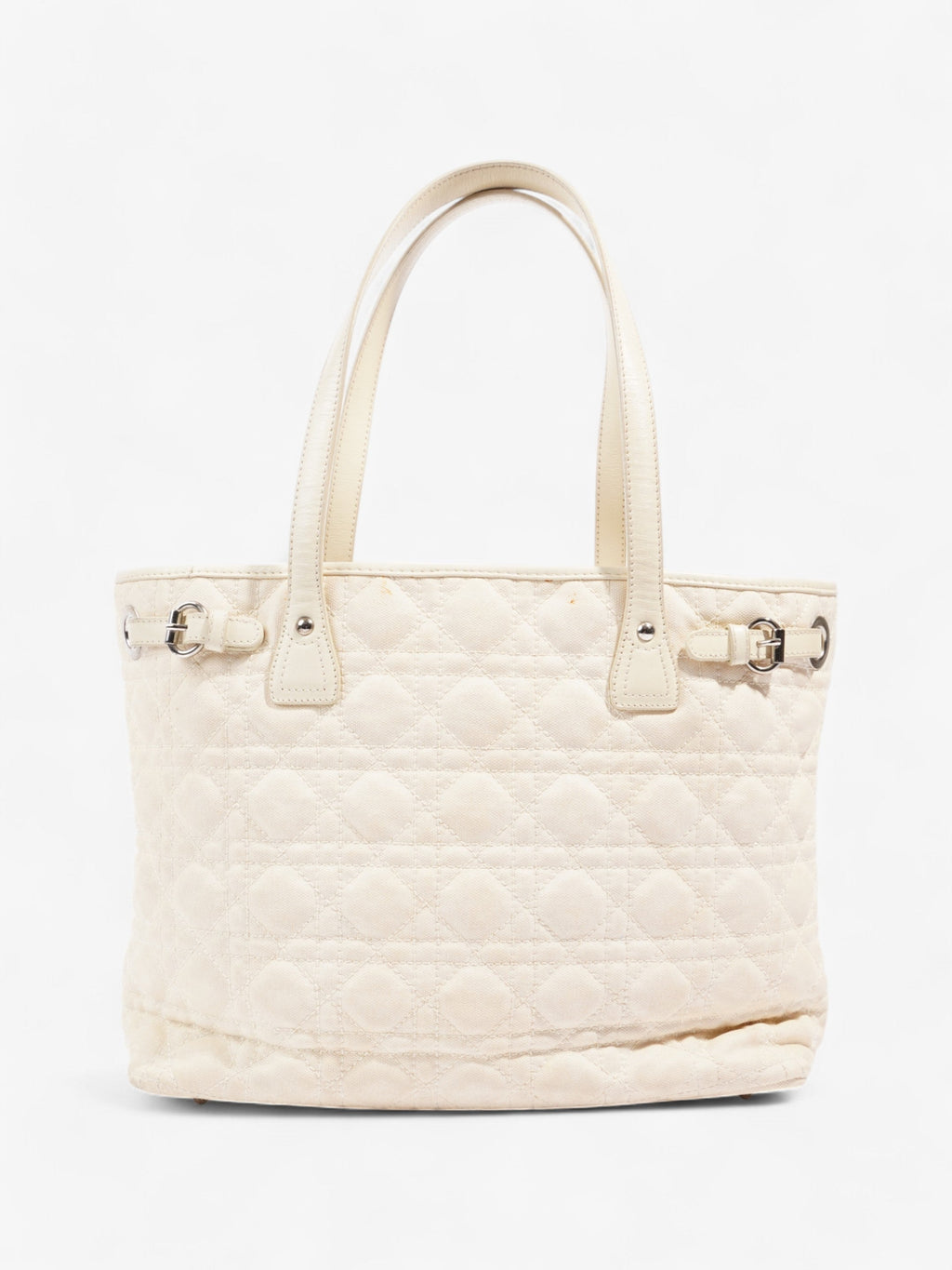 Christian Dior Panarea Tote Cream Canvas Small