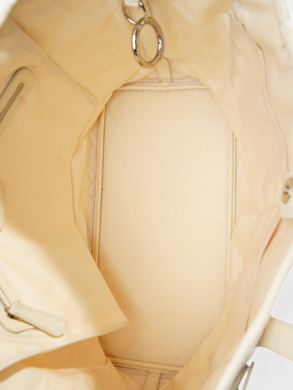 Christian Dior Panarea Tote Cream Canvas Small