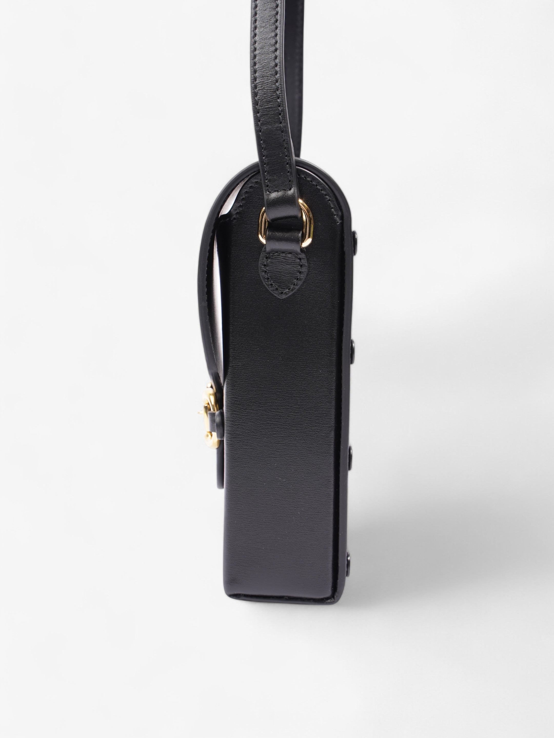 Gucci Horsebit 1955 Vertical Crossbody Black Leather