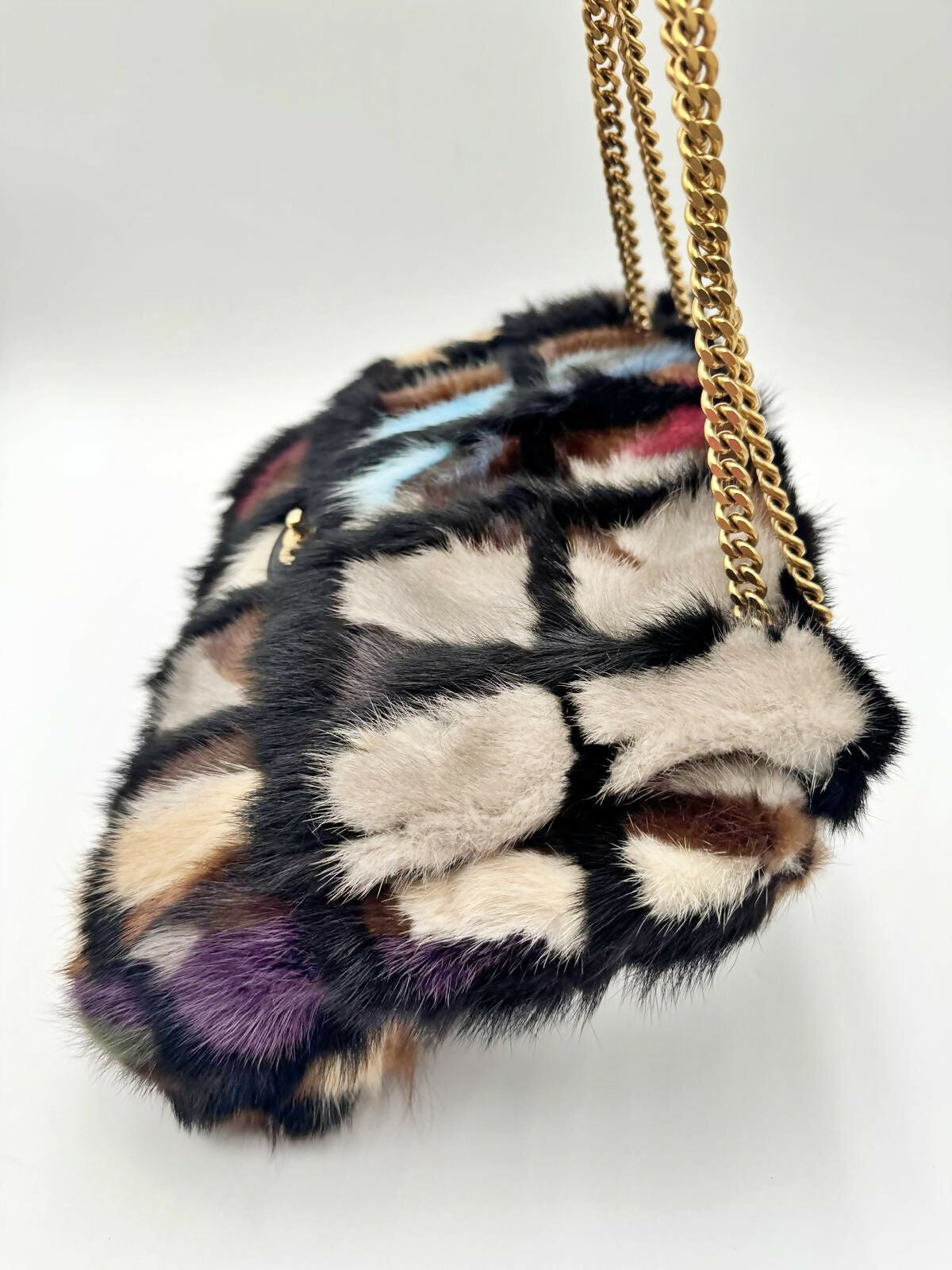 Chanel Vintage 2001 Mink Fur Maxi Flap Bag