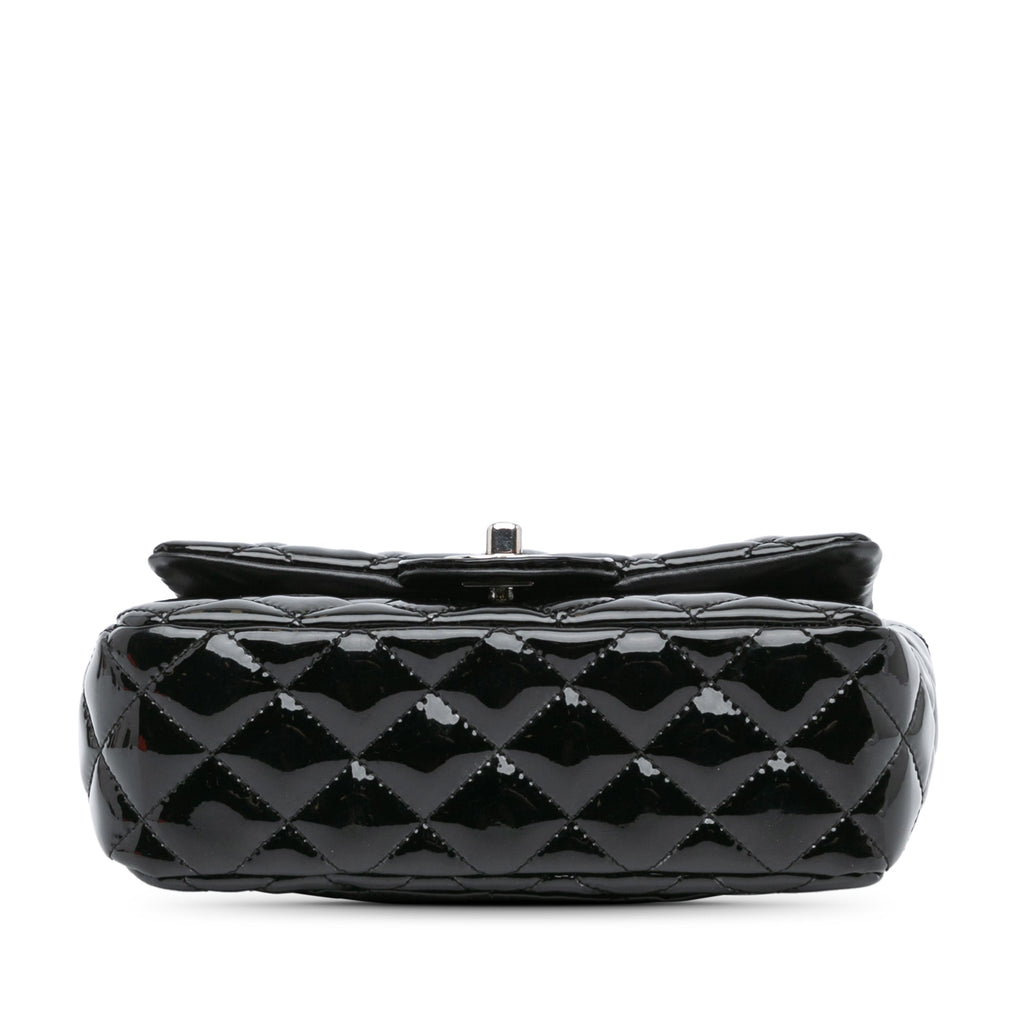 Classic Single Flap Bag Quilted Patent Mini