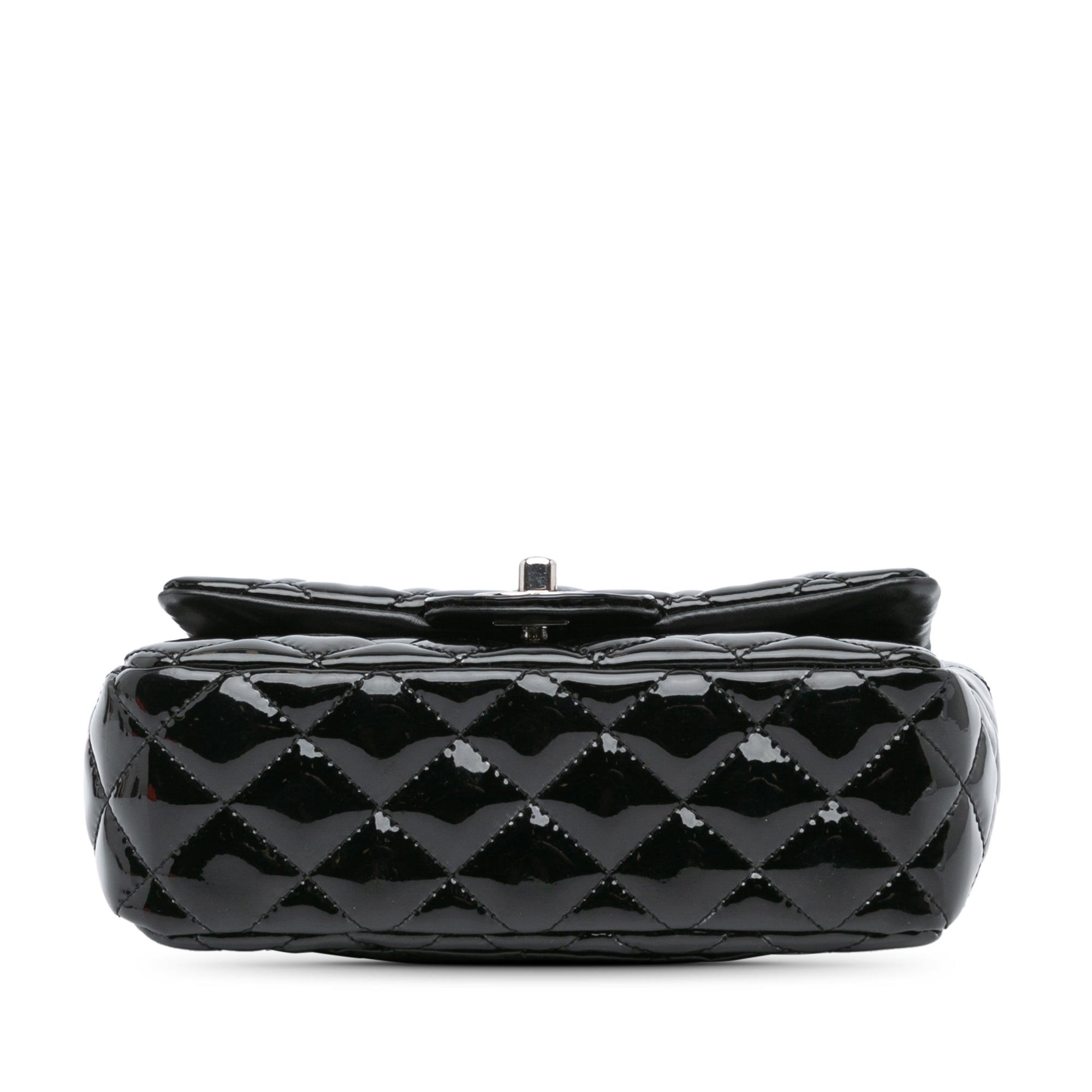 Classic Single Flap Bag Quilted Patent Mini