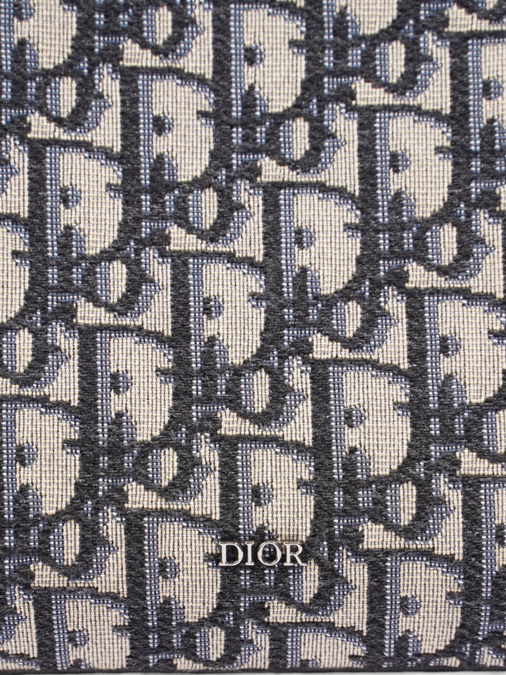 Christian Dior Laptop Case Black Oblique Cotton