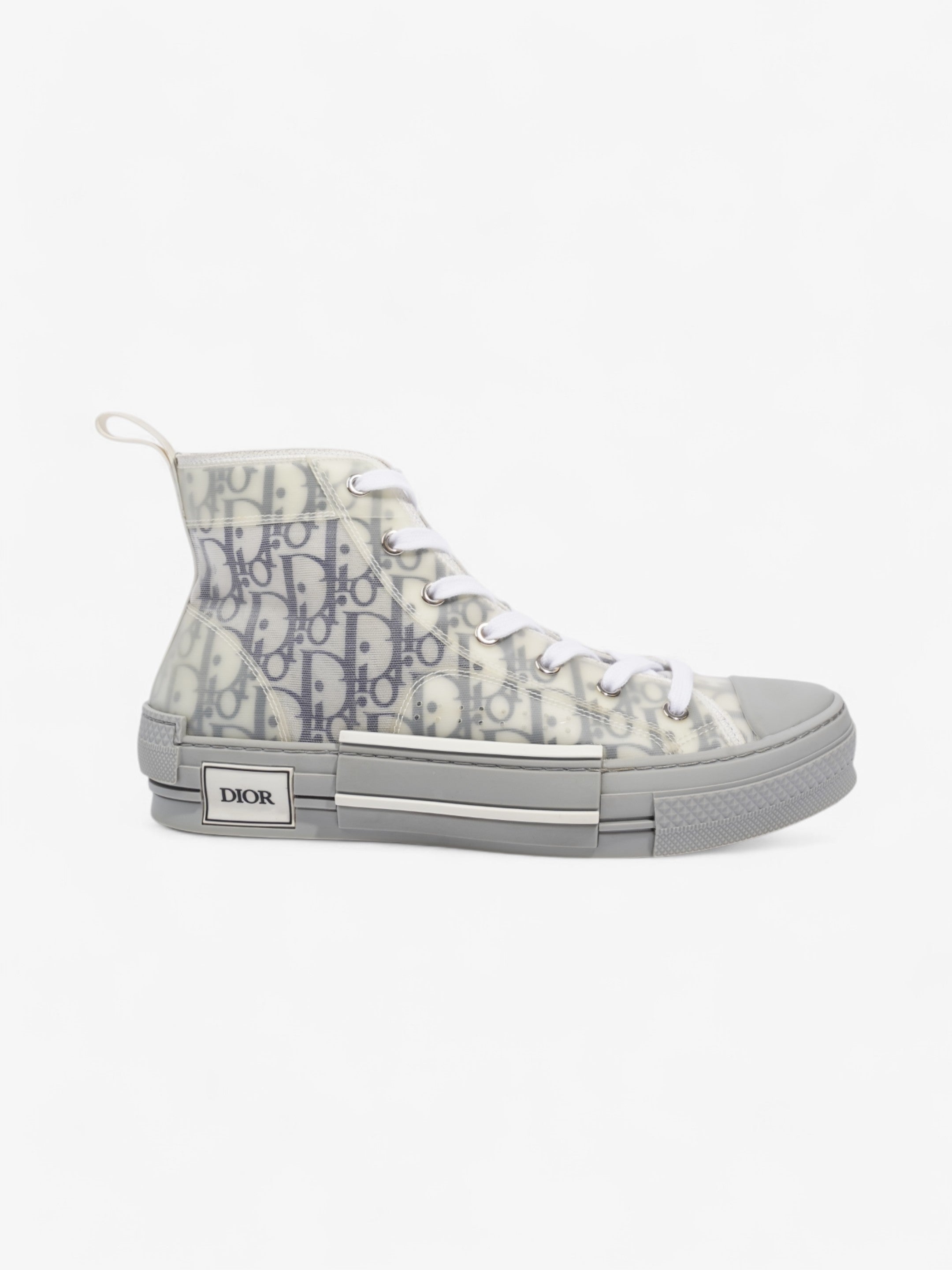 Christian Dior B23 High-tops Grey Oblique  / White Mesh EU 41 UK 7