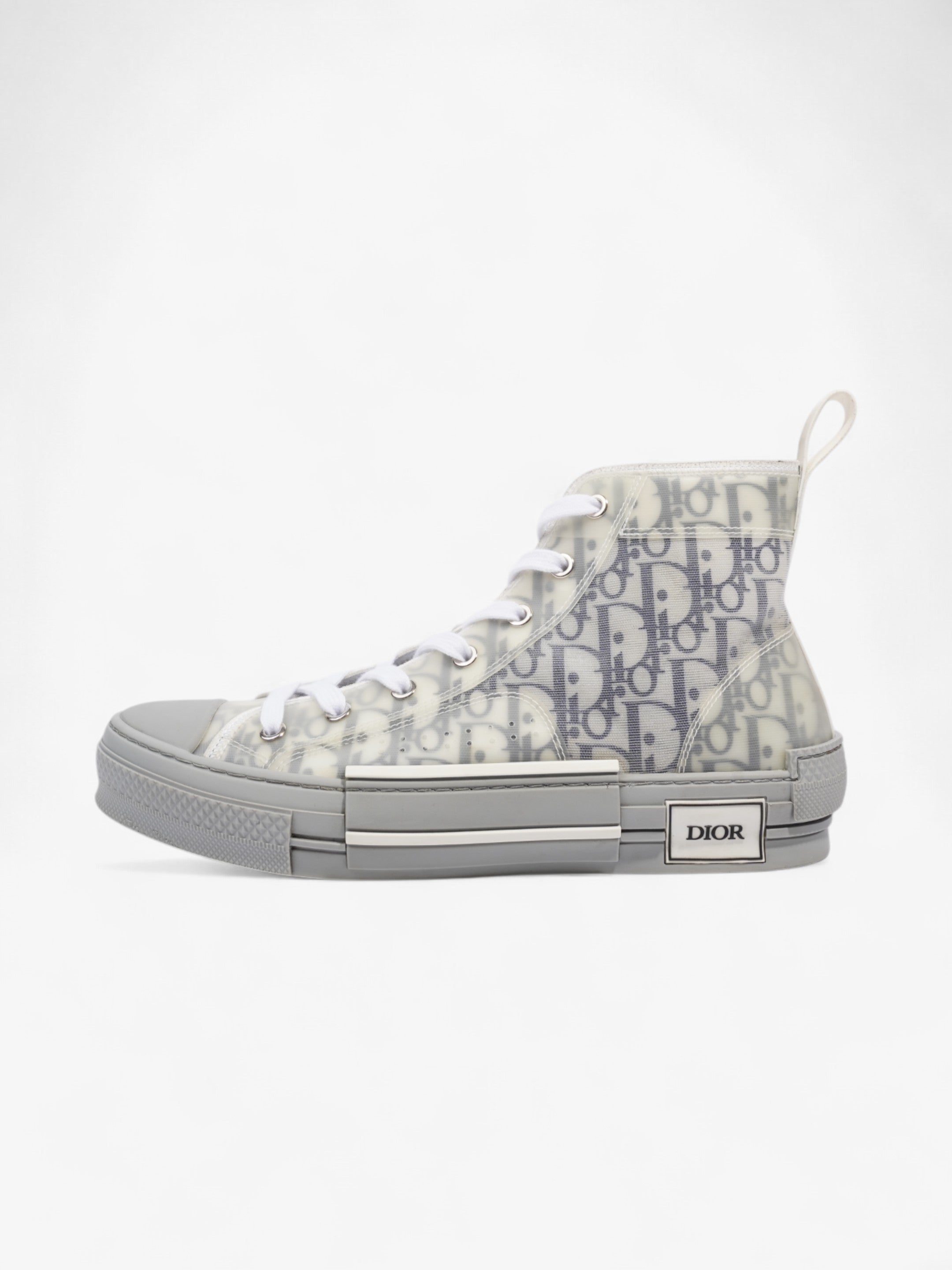 Christian Dior B23 High-tops Grey Oblique  / White Mesh EU 41 UK 7