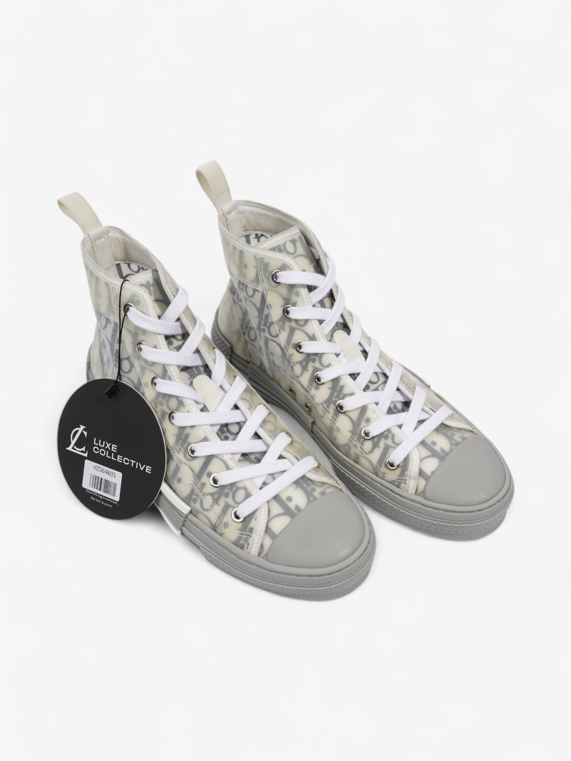 Christian Dior B23 High-tops Grey Oblique  / White Mesh EU 41 UK 7