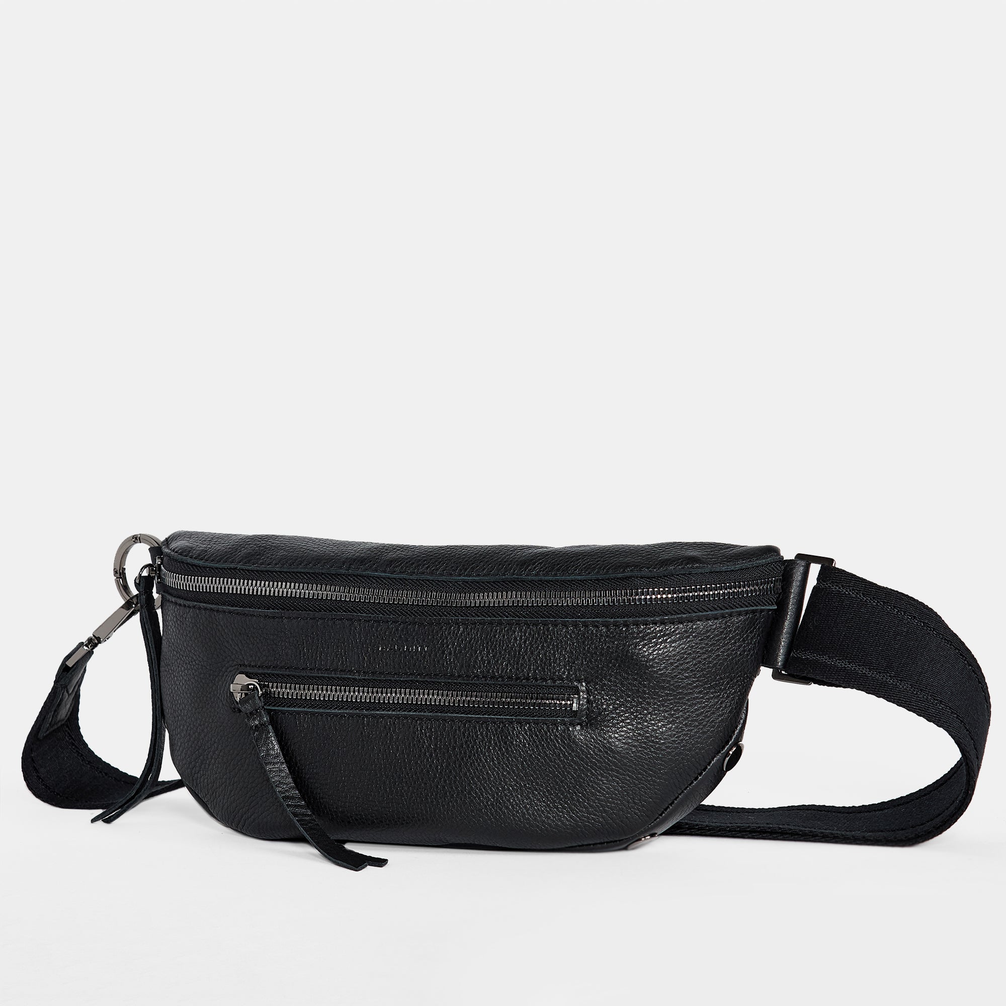 Charles Crossbody | Black/Gunmetal | Med - Short Strap