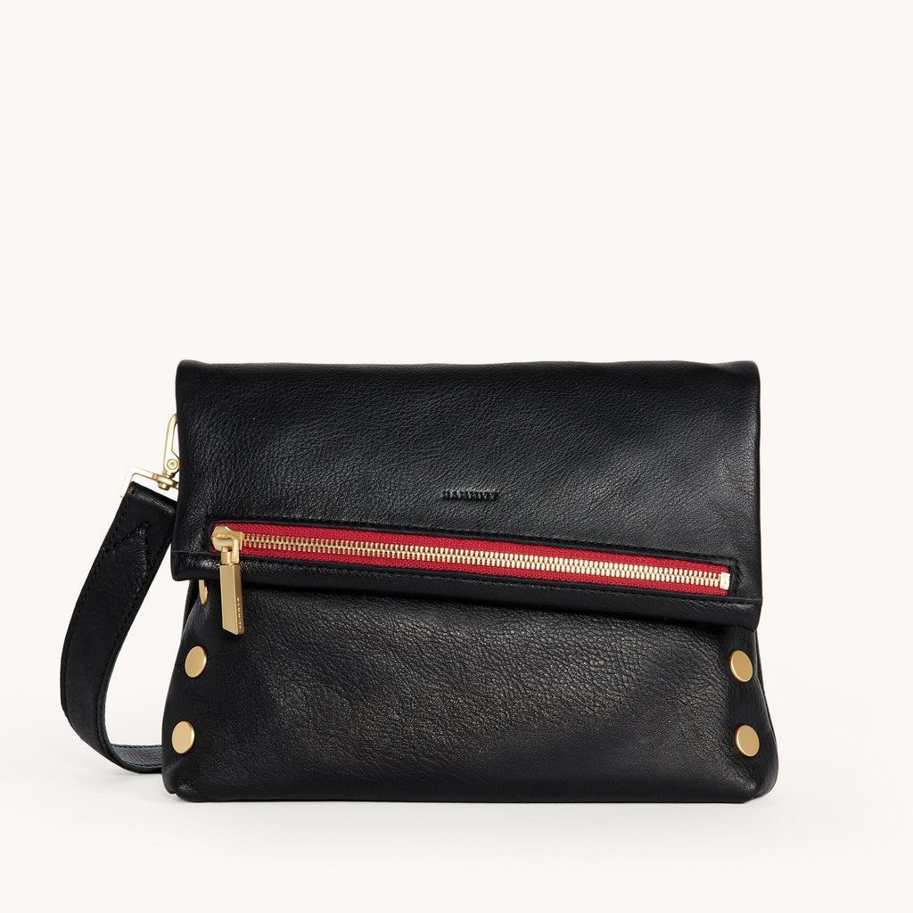 VIP | Black/Brushed Gold Red Zip | Med