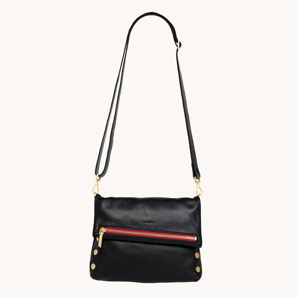 VIP | Black/Brushed Gold Red Zip | Med