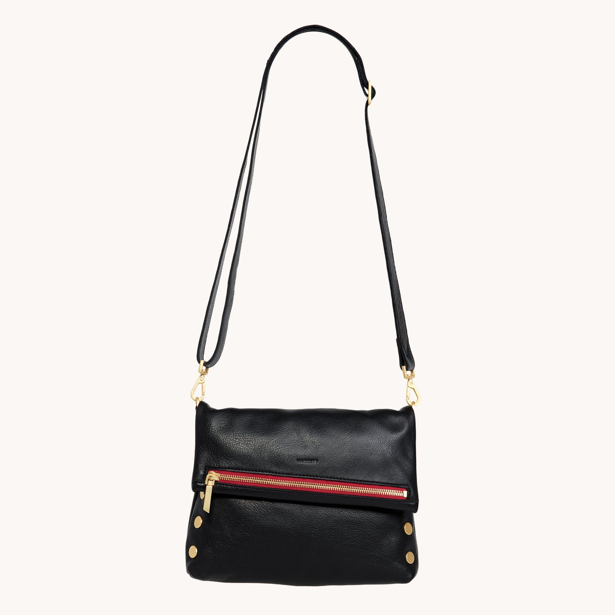 VIP | Black/Brushed Gold Red Zip | Med