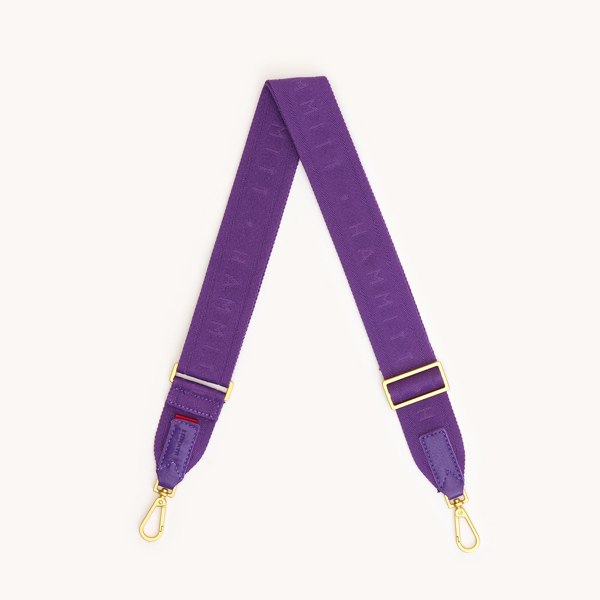 Webbing Crossbody Strap | Game Day Purple/Brushed Gold
