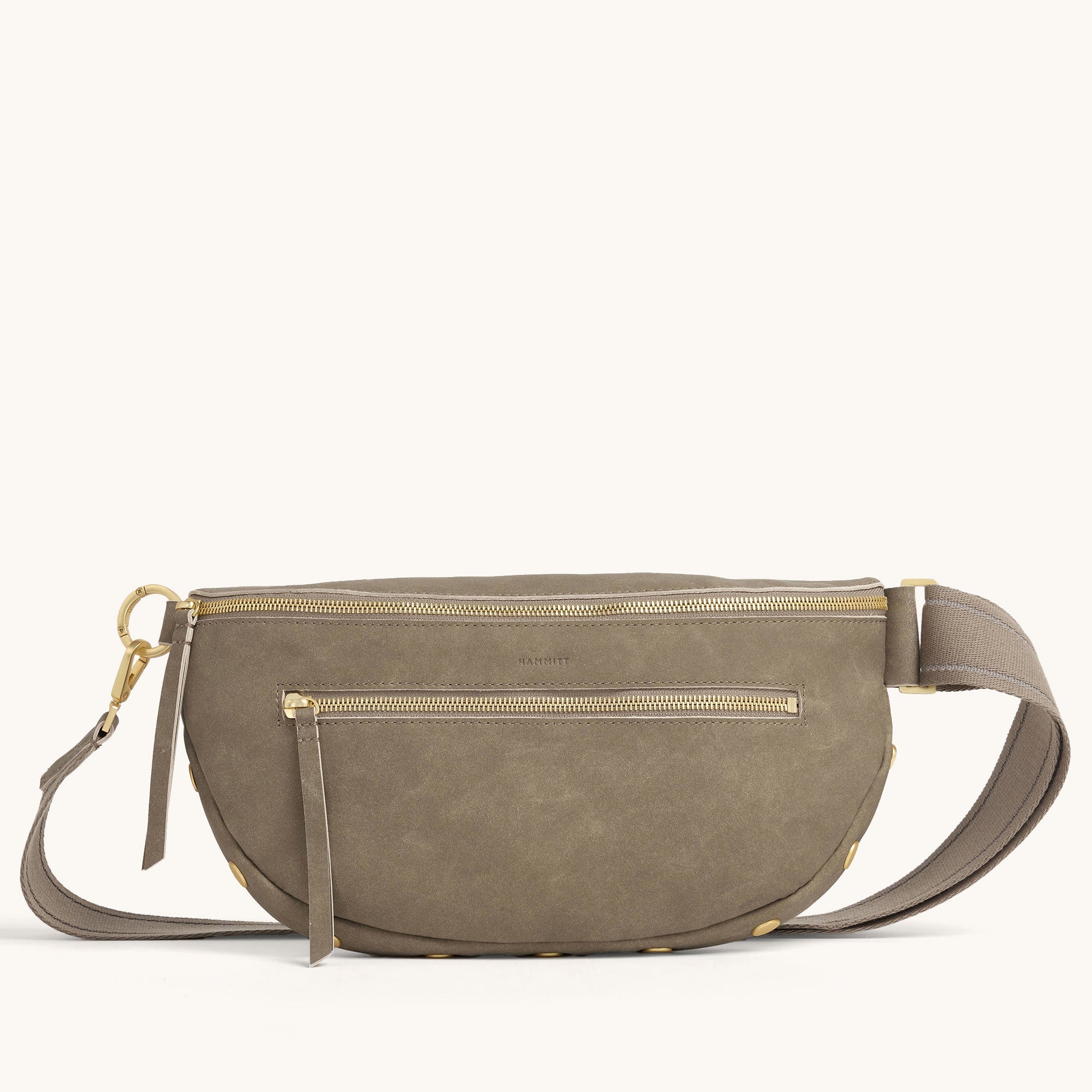 Charles Crossbody | Pewter/Brushed Gold | Lrg
