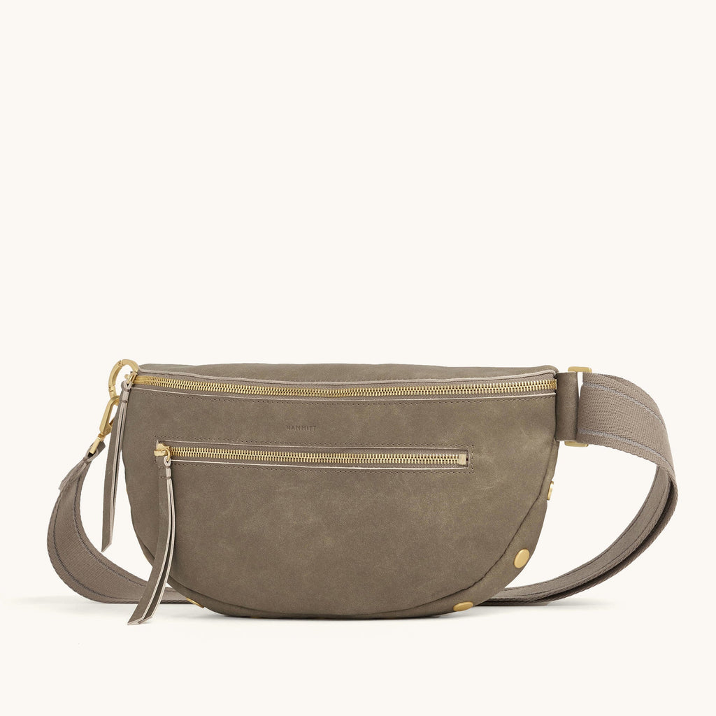 Charles Crossbody | Pewter/Brushed Gold | Lrg