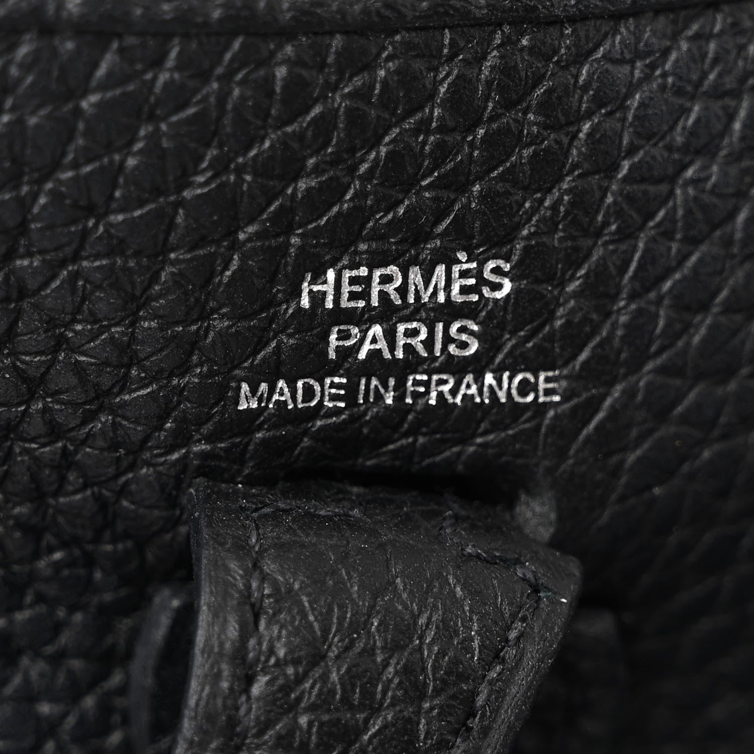 HERMÈS CLEMENCE MINI EVELYN TPM CROSSBODY BAG IN NOIR