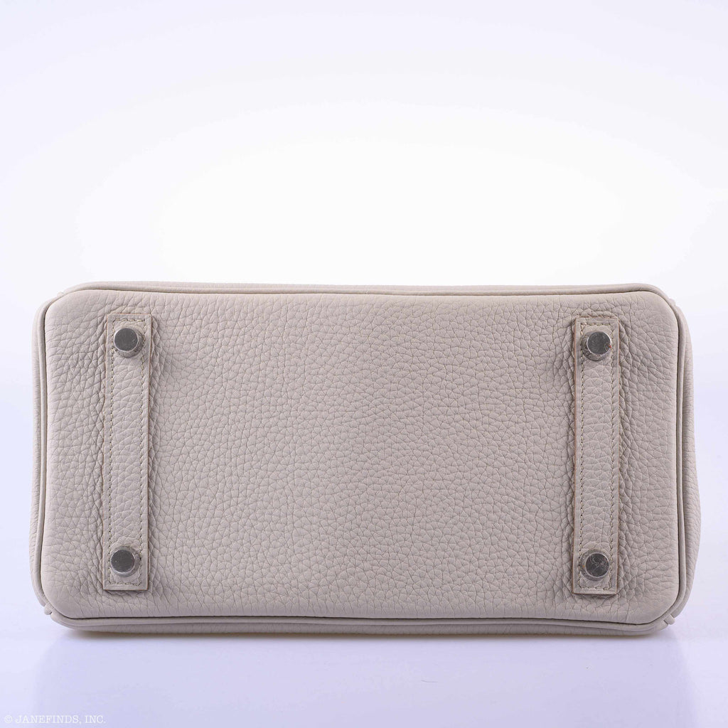 Hermès Birkin 25 Beton Togo Palladium Hardware - 2019, D