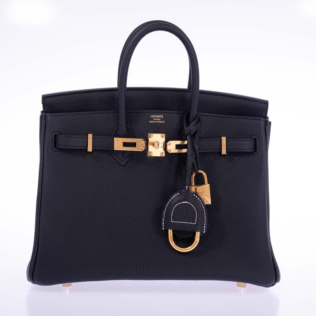 Hermès Birkin 25 Black Togo Gold Hardware