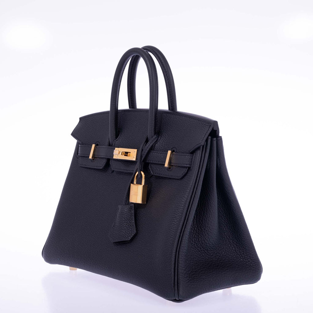 Hermès Birkin 25 Black Togo Gold Hardware