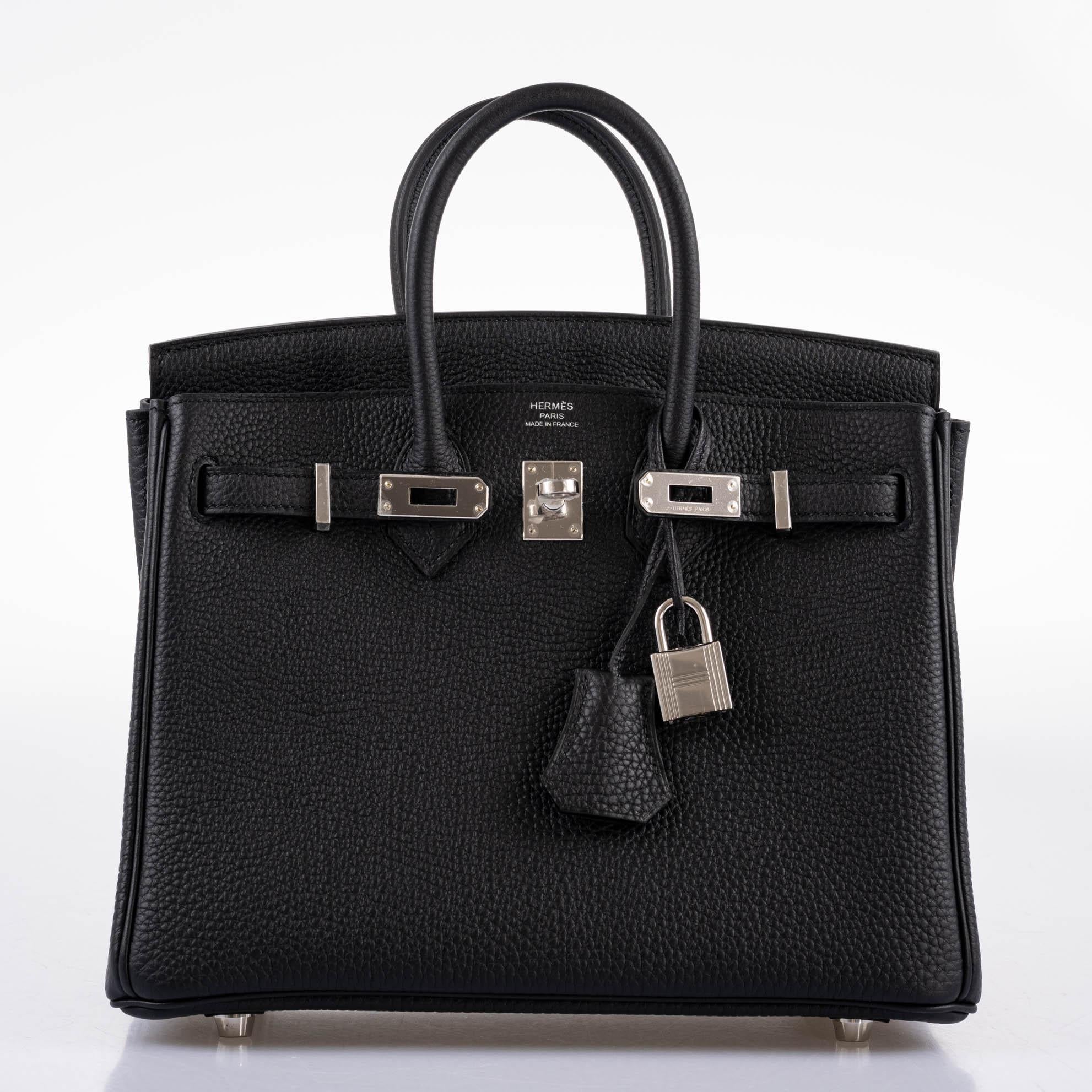 Hermès Birkin 25 Black Togo Palladium Hardware