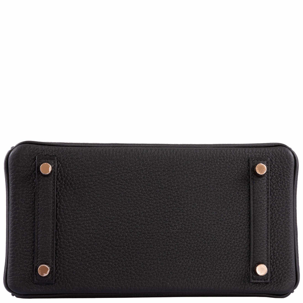 Hermès Birkin 25 Black Togo leather Rose Gold Hardware