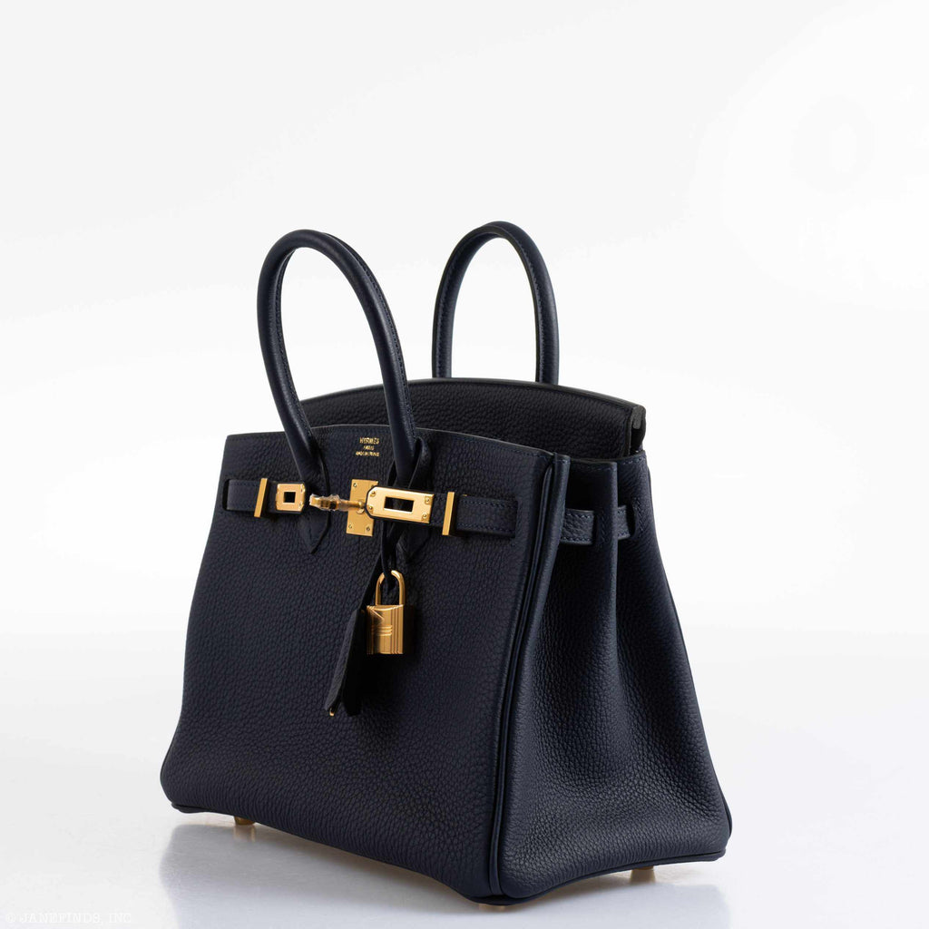 Hermès Birkin 25 Bleu Nuit Togo Gold Hardware