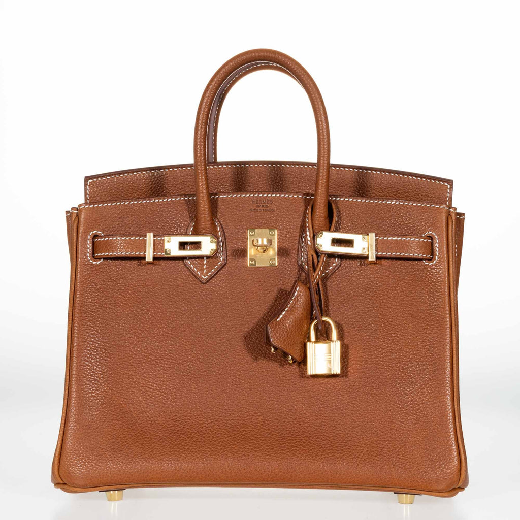 Hermès Birkin 25 Fauve Barenia Faubourg Gold Hardware