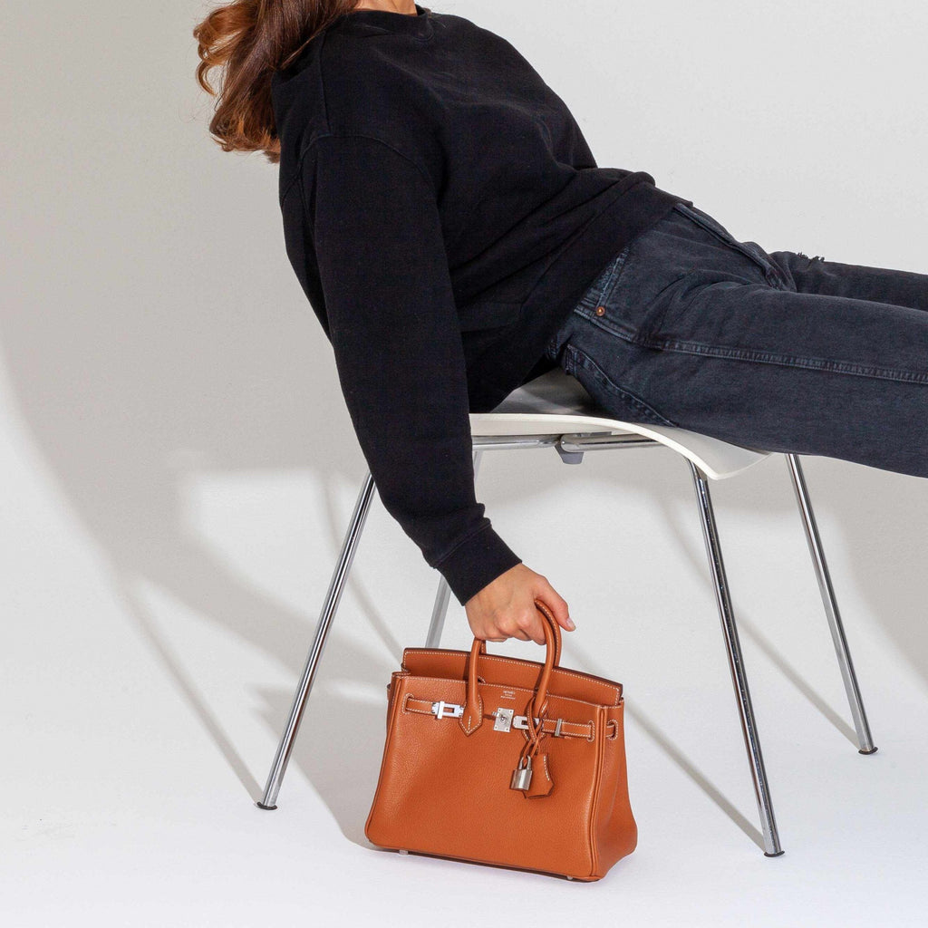 Hermès Birkin 25 Gold Taurillon Novillo Palladium Hardware