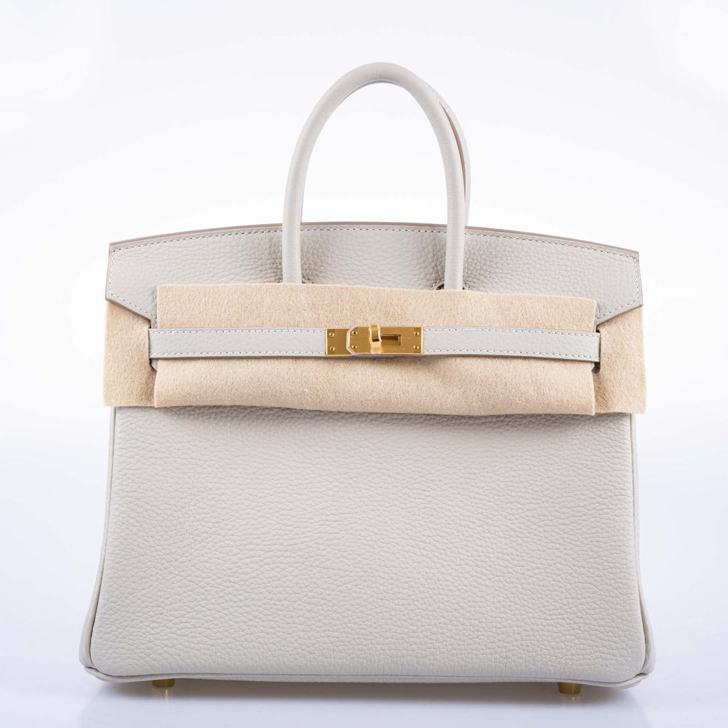 Hermès Birkin 25 Gris Perle Togo Gold Hardware