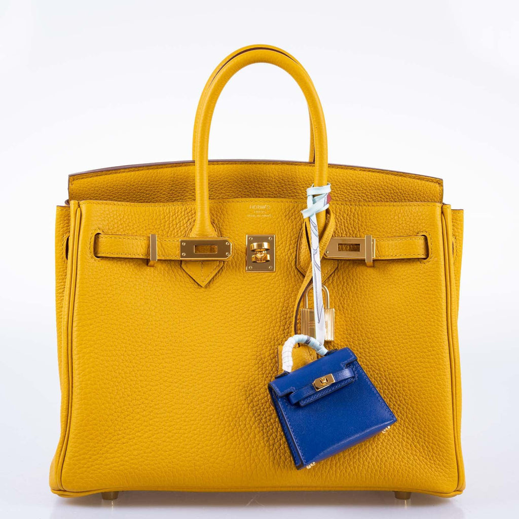 Hermès Birkin 25 Jaune Ambre Togo Gold Hardware