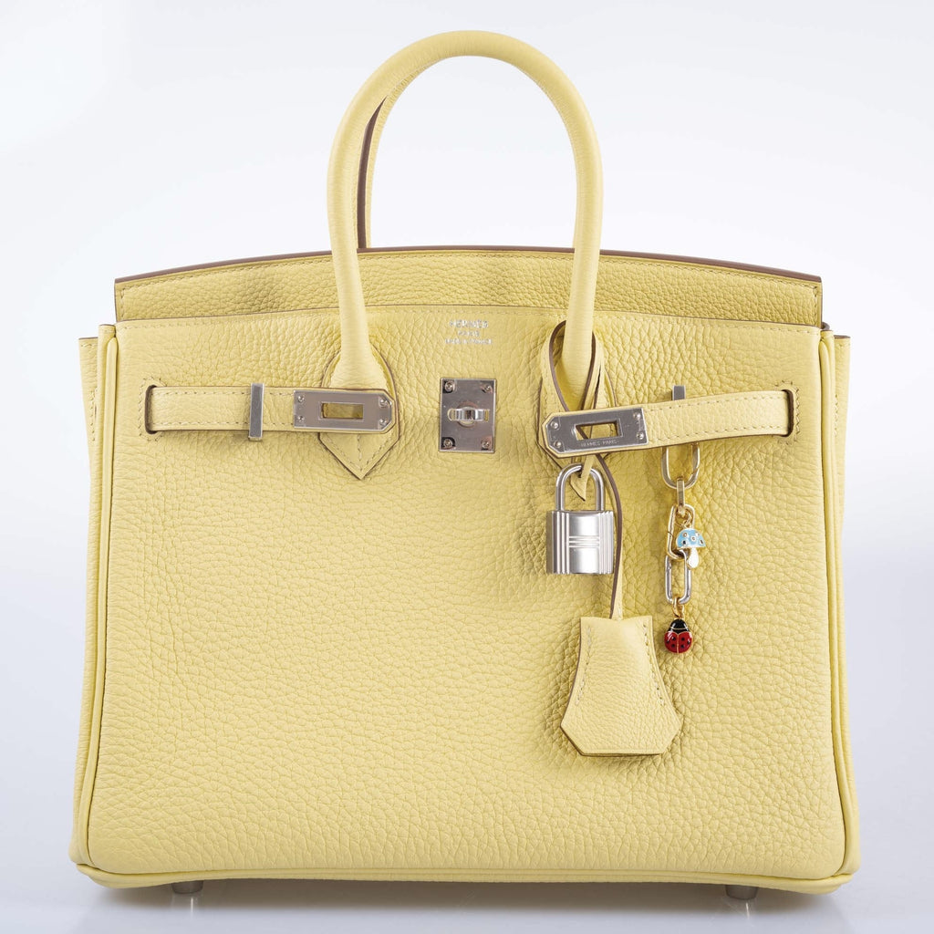 Hermès Birkin 25 Jaune Poussin Togo Palladium Hardware