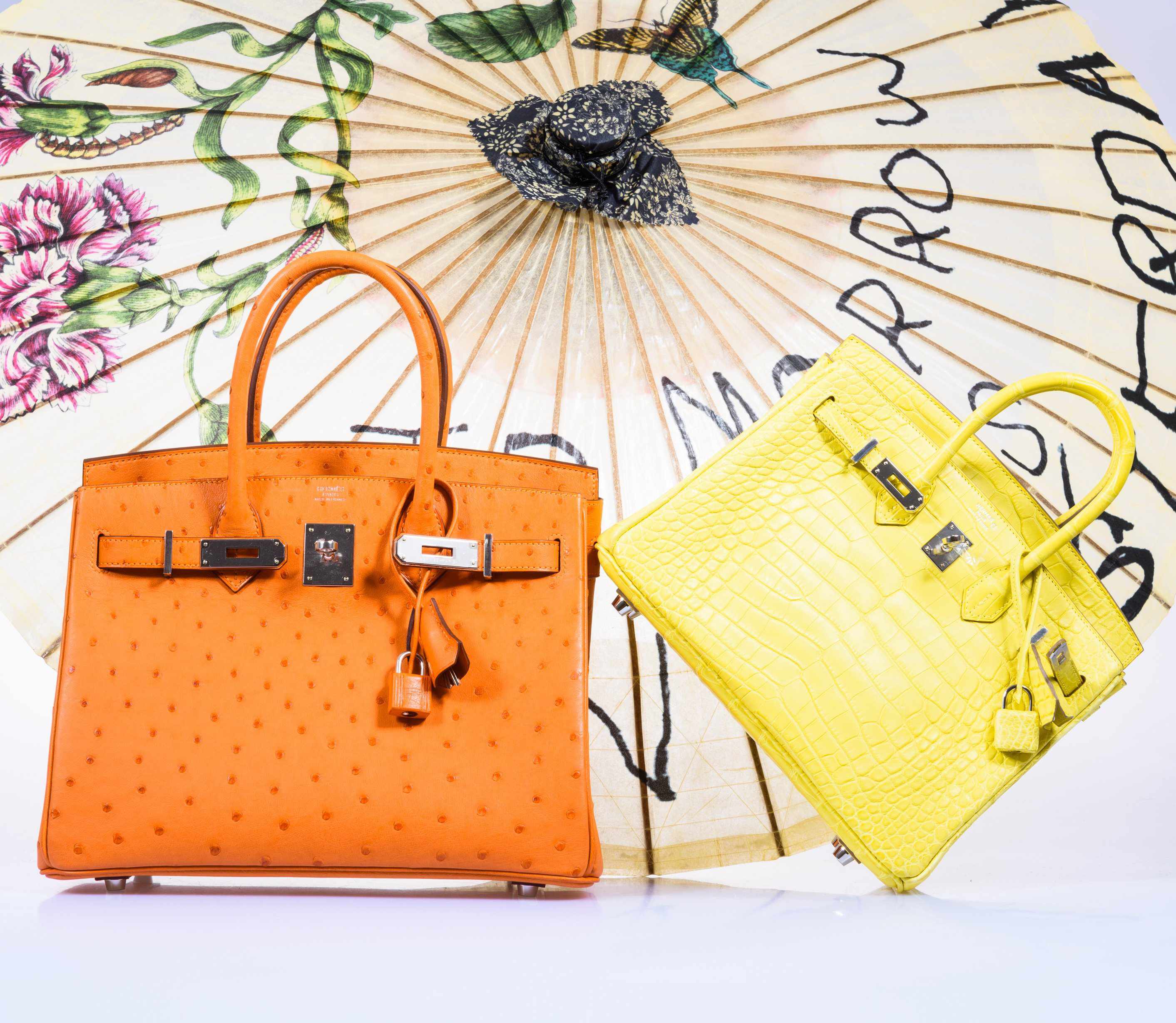 Hermès Birkin 25 Lime Yellow Matte Alligator Palladium Hardware - 2018, C