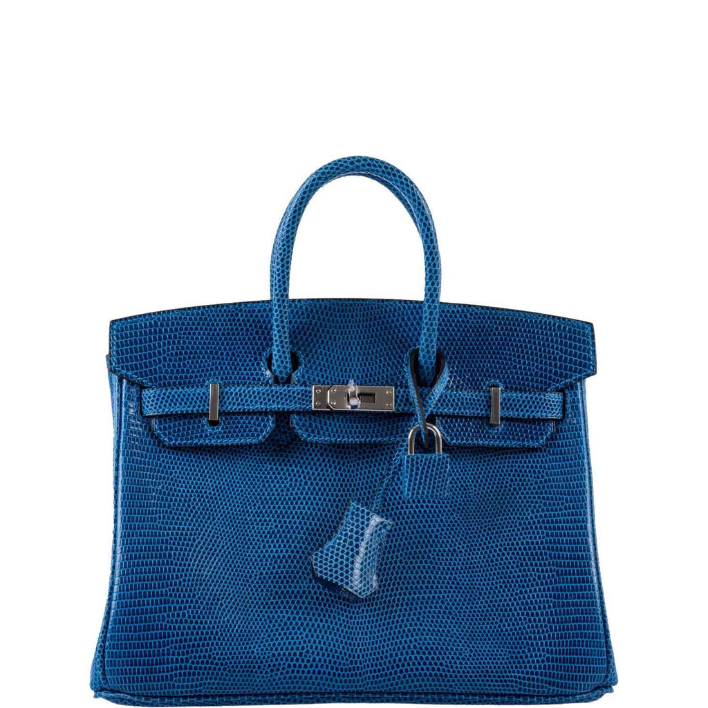 Hermès Birkin 25 Mykonos Lizard Palladium Hardware