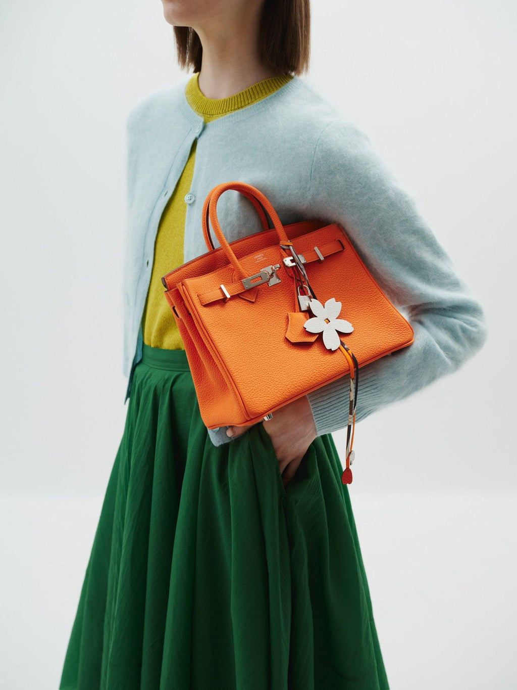 Hermès Birkin 25 Orange Minium Togo Palladium Hardware