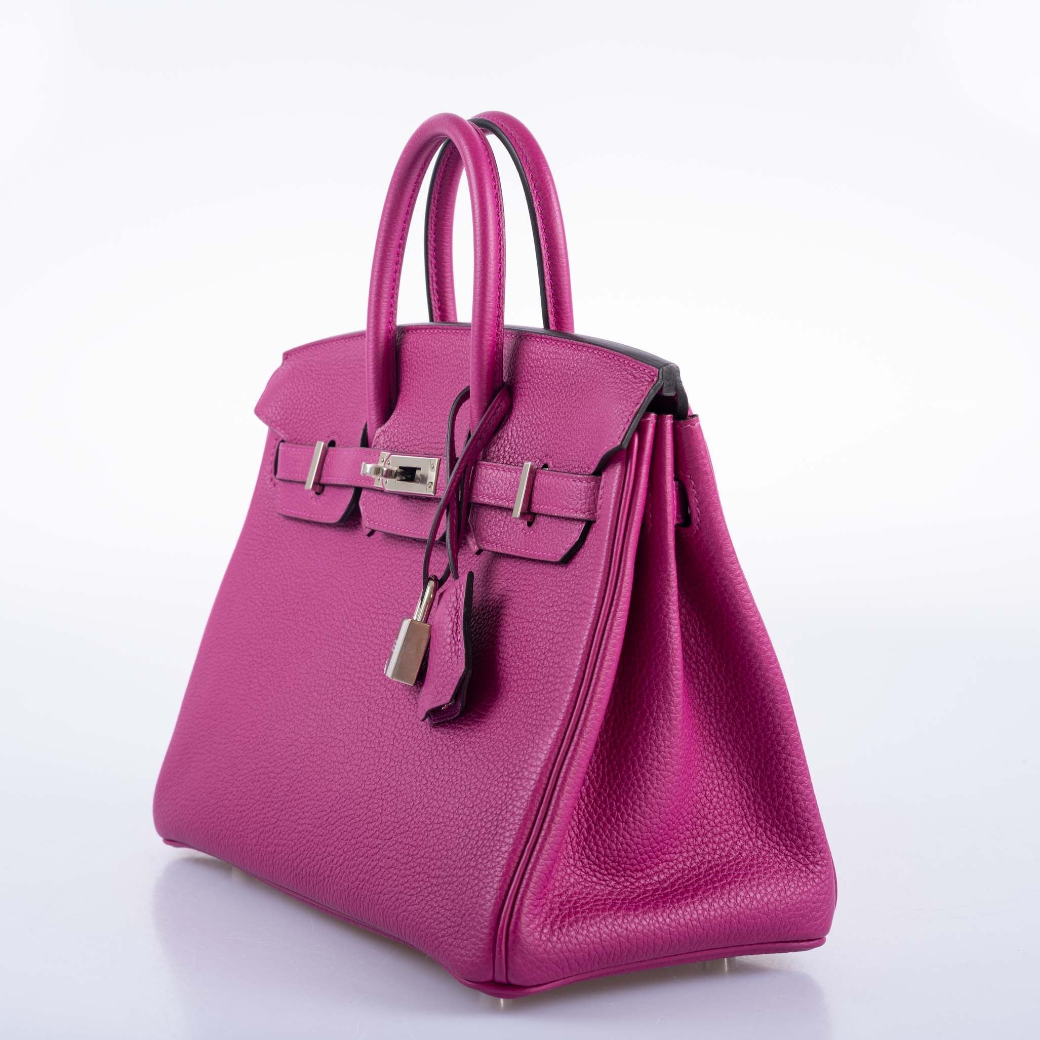 Hermès Birkin 25 Rose Pourpre Togo Palladium Hardware