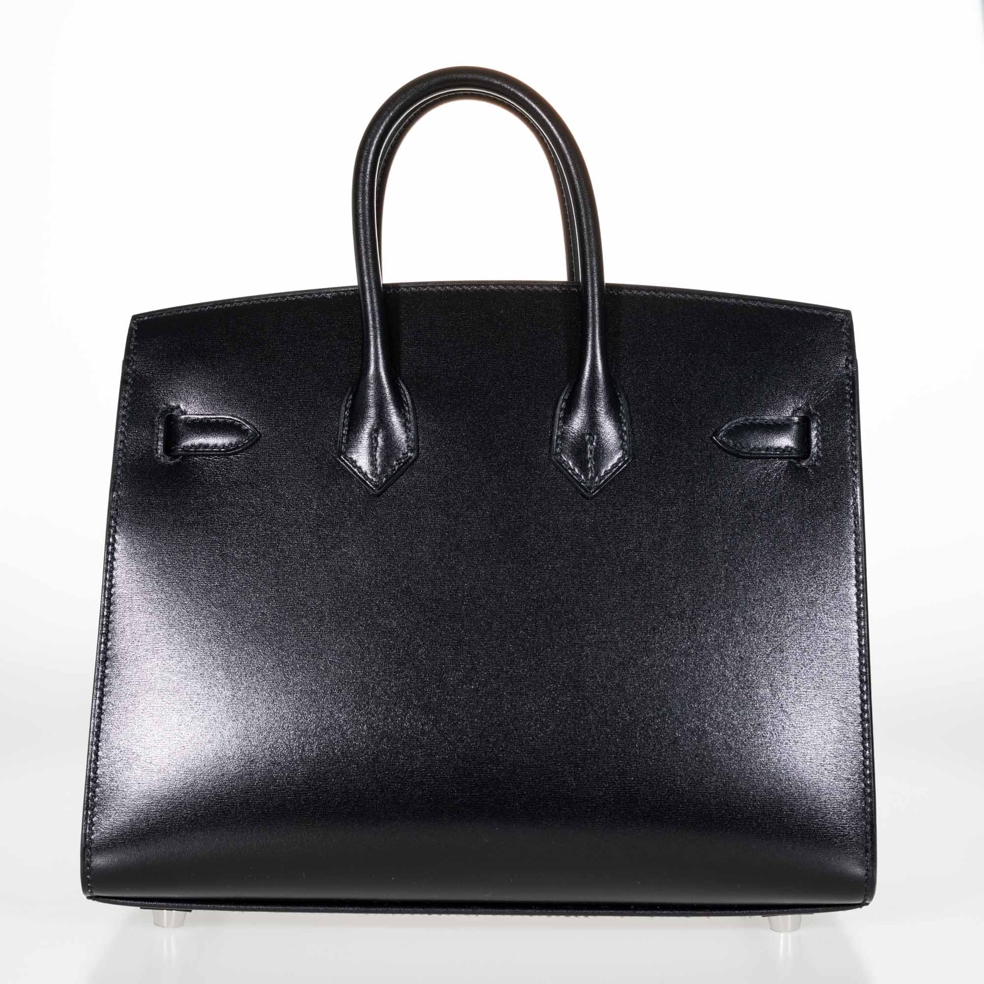Hermès Birkin 25 Sellier Black Box Calf Palladium Hardware