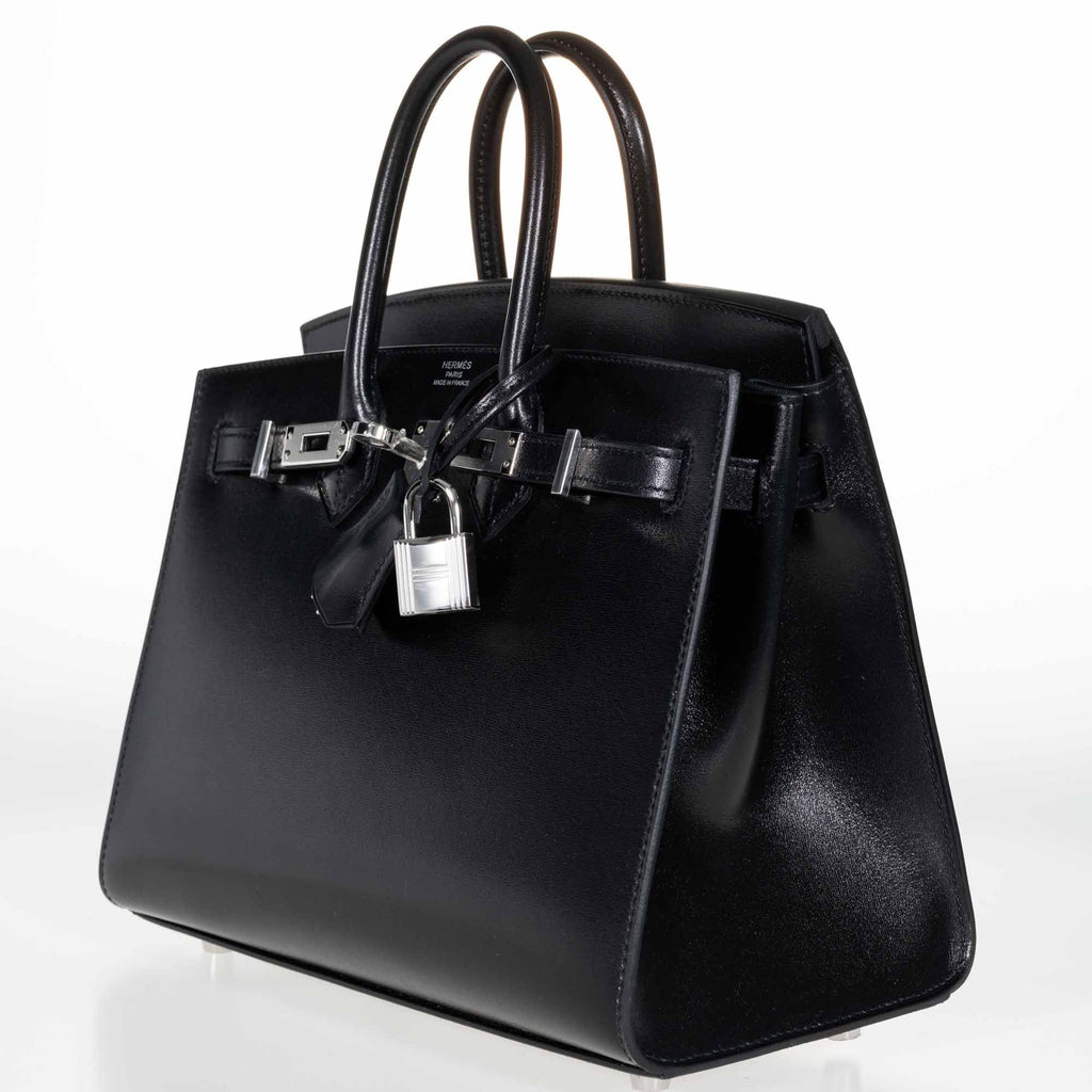 Hermès Birkin 25 Sellier Black Box Calf Palladium Hardware