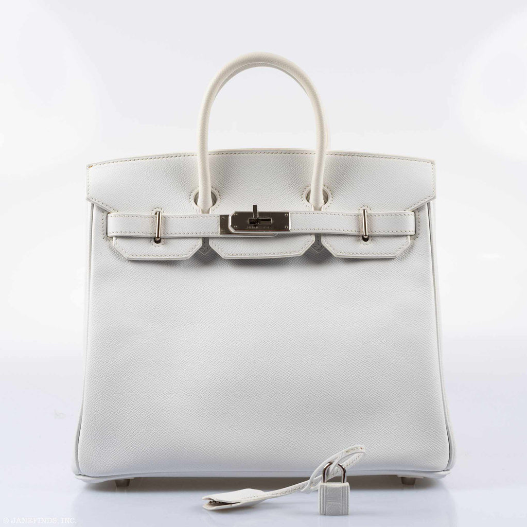 Hermès Birkin 28 HAC White Epsom Palladium Hardware - K Square