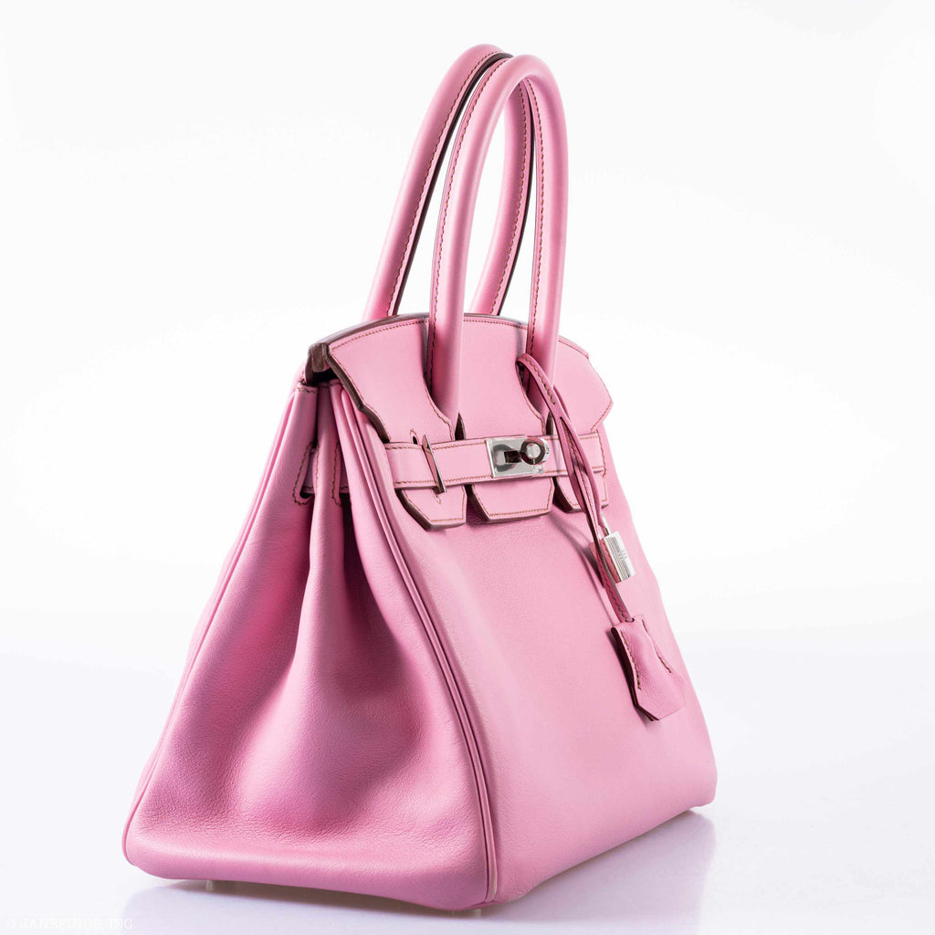 Hermès Birkin 30 5P Bubblegum Pink Swift Palladium Hardware