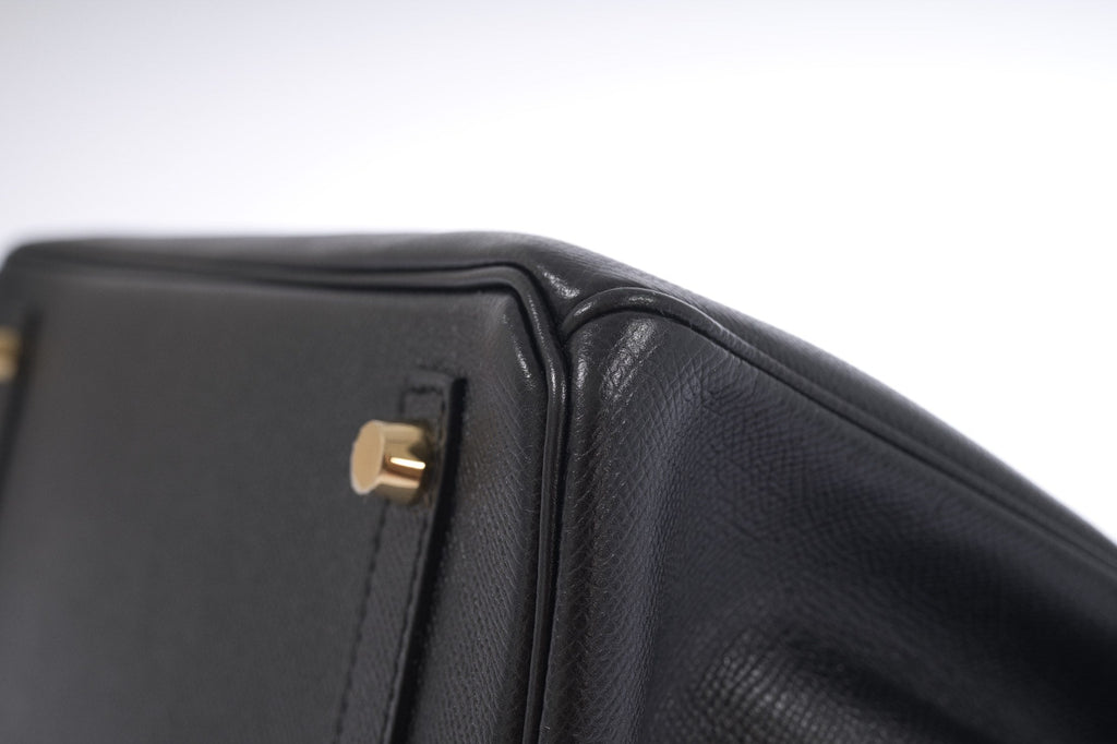 Hermès Birkin 30 Black Epsom Gold Hardware