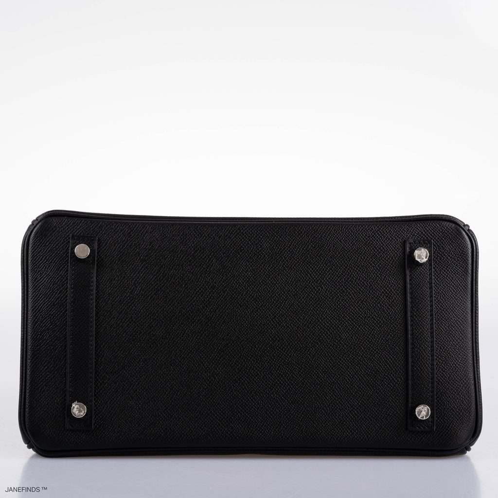 Hermès Birkin 30 Black Epsom with Palladium Hardware - 2019, D