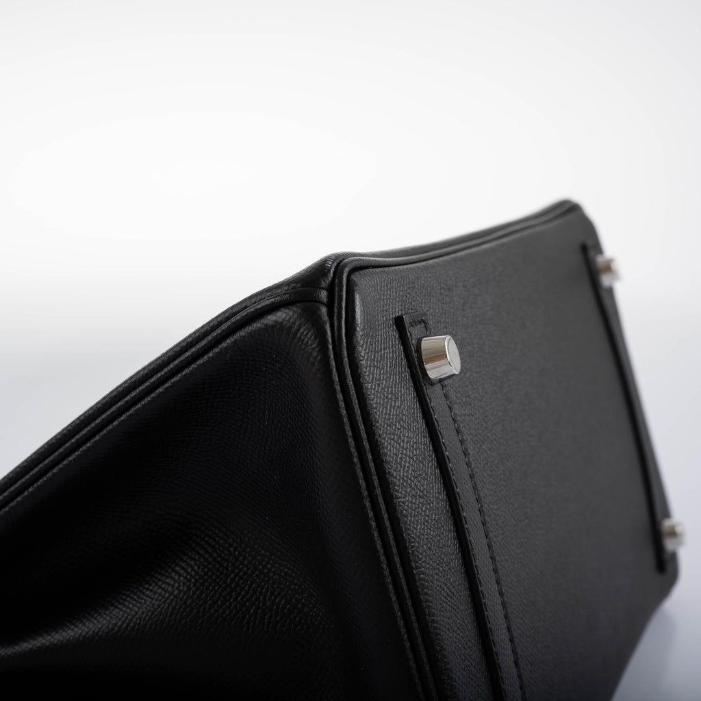 Hermès Birkin 30 Black Epsom with Palladium Hardware - 2019, D