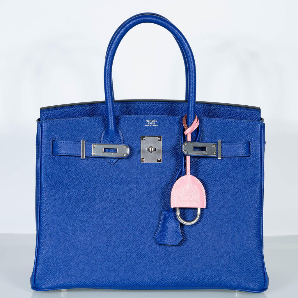 Hermès Birkin 30 Blue Electric Epsom with Palladium Hardware