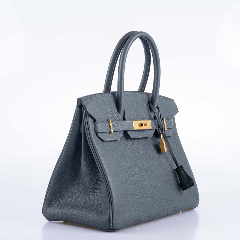 Hermès Birkin 30 Blue Orage Togo Gold Hardware