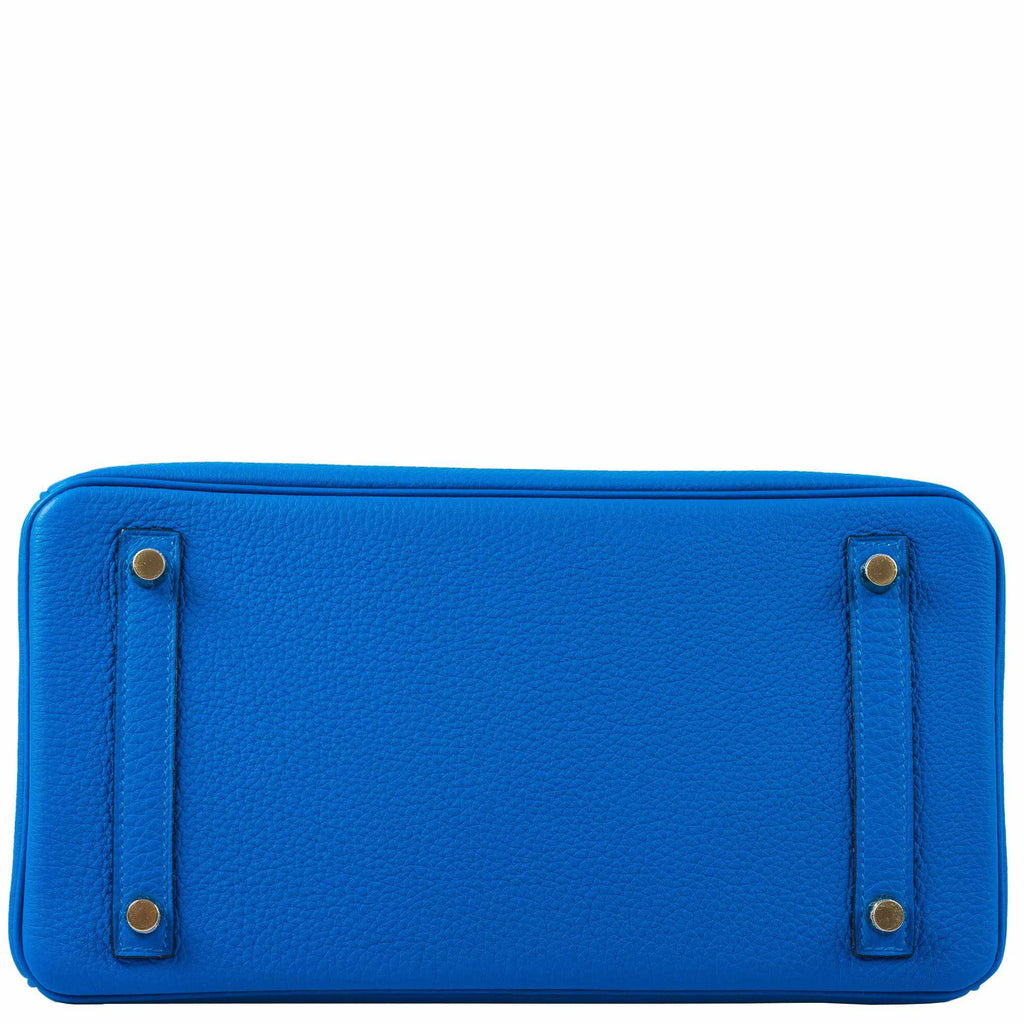Hermès Birkin 30 Blue Zellige Togo Gold Hardware