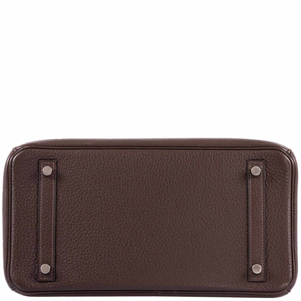 Hermès Birkin 30 Chocolat Clemence Palladium Hardware