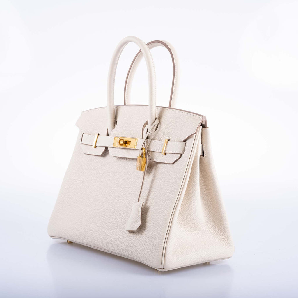 Hermès Birkin 30 Craie Togo with Gold Hardware