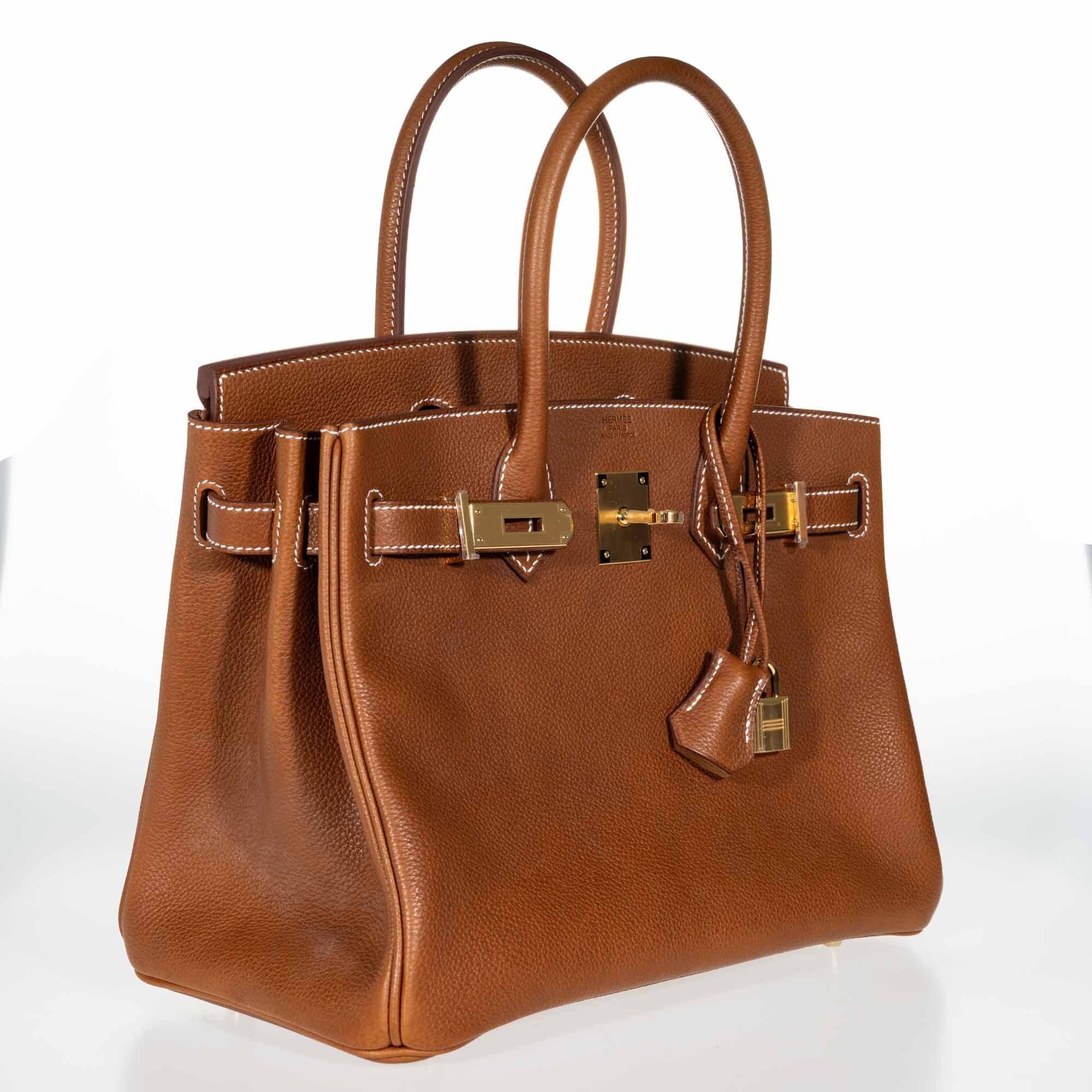 Hermès Birkin 30 Fauve Barenia Faubourg Gold Hardware