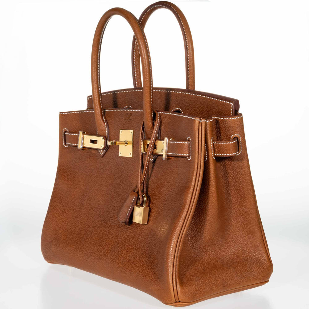Hermès Birkin 30 Fauve Barenia Faubourg Gold Hardware