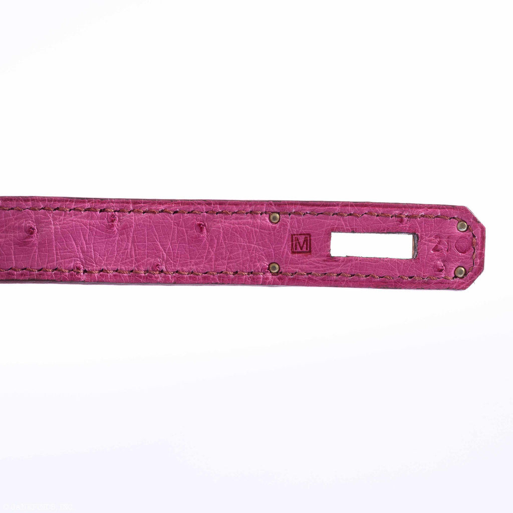 Hermès Birkin 30 Fuchsia Ostrich Palladium Hardware